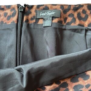 Lord & Taylor Leopard Print Pencil Skirt Size 16 Animal Print Work Skirt